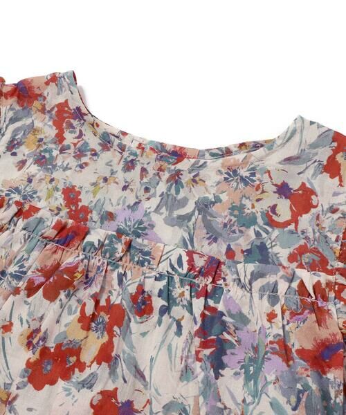 BeBe / べべ シャツ・ブラウス | 【お揃い】【DEVEAUX】ローンフラワープリントフリル袖ブラウス(100~140cm) | 詳細7