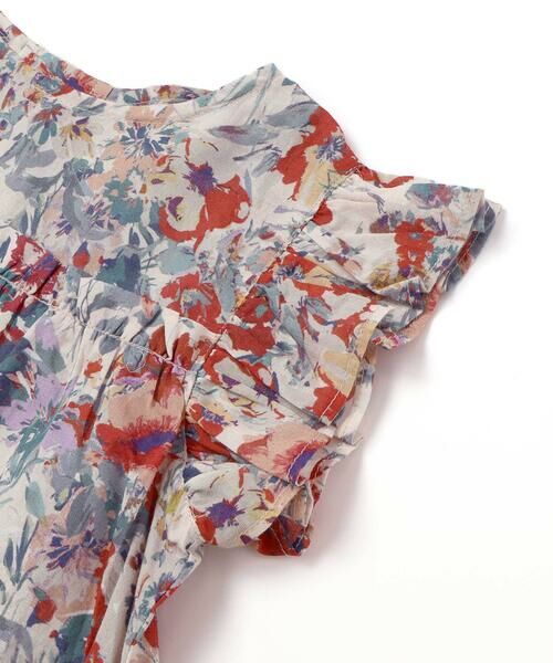 BeBe / べべ シャツ・ブラウス | 【お揃い】【DEVEAUX】ローンフラワープリントフリル袖ブラウス(100~140cm) | 詳細8