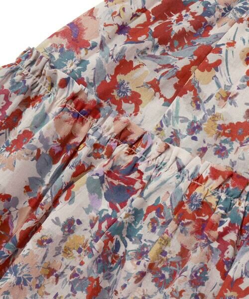 BeBe / べべ シャツ・ブラウス | 【お揃い】【DEVEAUX】ローンフラワープリントフリル袖ブラウス(100~140cm) | 詳細9