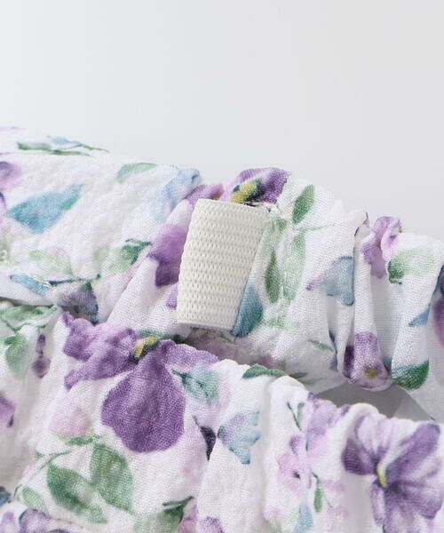 BeBe / べべ ショート・ハーフ・半端丈パンツ | 【お揃い】ジャルダンフルーリプリントサッカーキュロットパンツ(90~150cm) | 詳細13