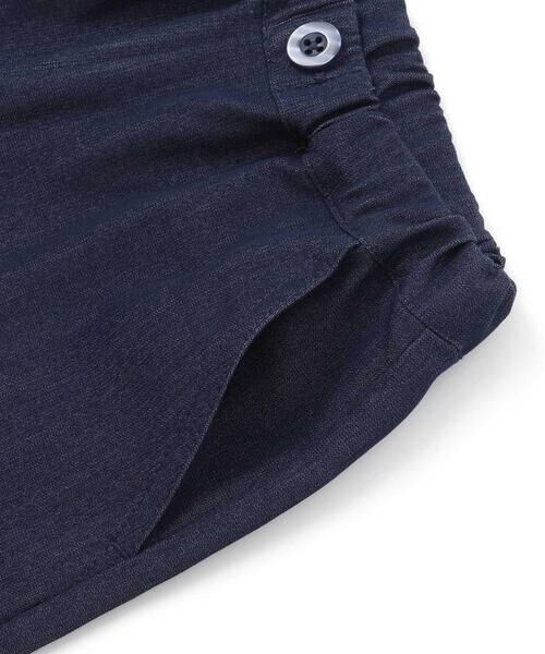 BeBe / べべ ショート・ハーフ・半端丈パンツ | シャンブレー裾スカラップ刺しゅう6分丈ワイドパンツ(90~160cm) | 詳細5