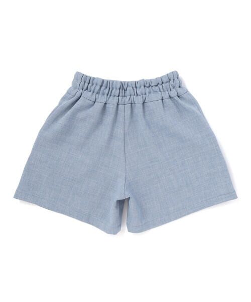 BeBe / べべ ショート・ハーフ・半端丈パンツ | リネン調キャンバスポケットフリルショートパンツ(90~160cm) | 詳細4
