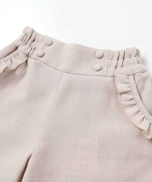 BeBe / べべ ショート・ハーフ・半端丈パンツ | リネン調キャンバスポケットフリルショートパンツ(90~160cm) | 詳細10