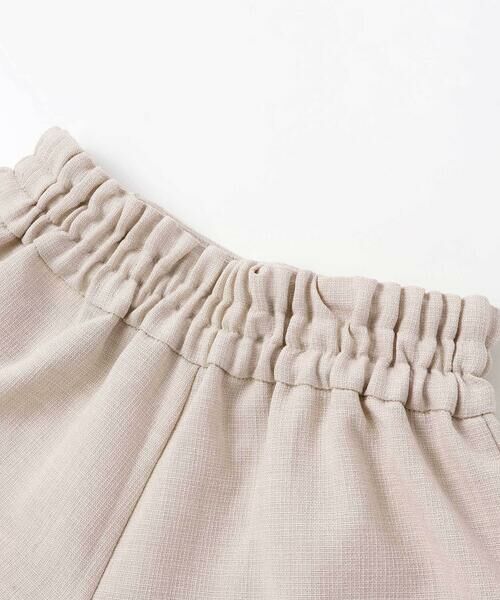 BeBe / べべ ショート・ハーフ・半端丈パンツ | リネン調キャンバスポケットフリルショートパンツ(90~160cm) | 詳細11