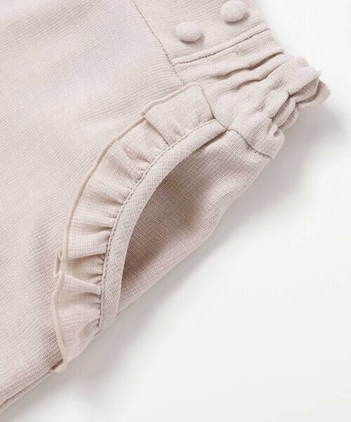 BeBe / べべ ショート・ハーフ・半端丈パンツ | リネン調キャンバスポケットフリルショートパンツ(90~160cm) | 詳細12