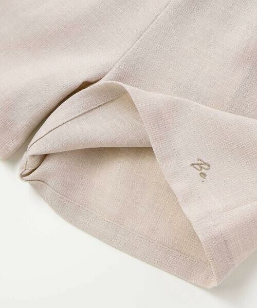 BeBe / べべ ショート・ハーフ・半端丈パンツ | リネン調キャンバスポケットフリルショートパンツ(90~160cm) | 詳細14