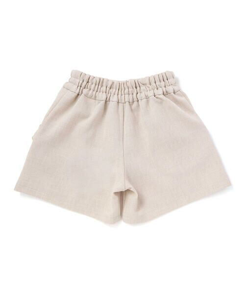 BeBe / べべ ショート・ハーフ・半端丈パンツ | リネン調キャンバスポケットフリルショートパンツ(90~160cm) | 詳細9