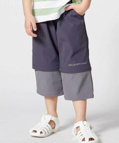 BeBe / べべ ショート・ハーフ・半端丈パンツ | リップストップストレッチ配色コンバーチブルパンツ(90~160cm)