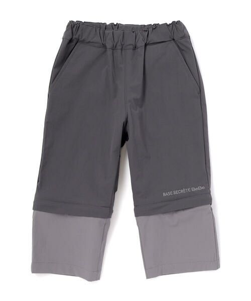 BeBe / べべ ショート・ハーフ・半端丈パンツ | リップストップストレッチ配色コンバーチブルパンツ(90~160cm) | 詳細19