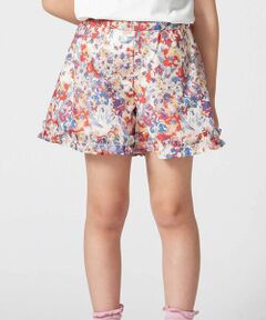 BeBe / べべ ショート・ハーフ・半端丈パンツ | 【お揃い】【DEVEAUX】ローンフラワープリントフリルショートパンツ(90~140cm)