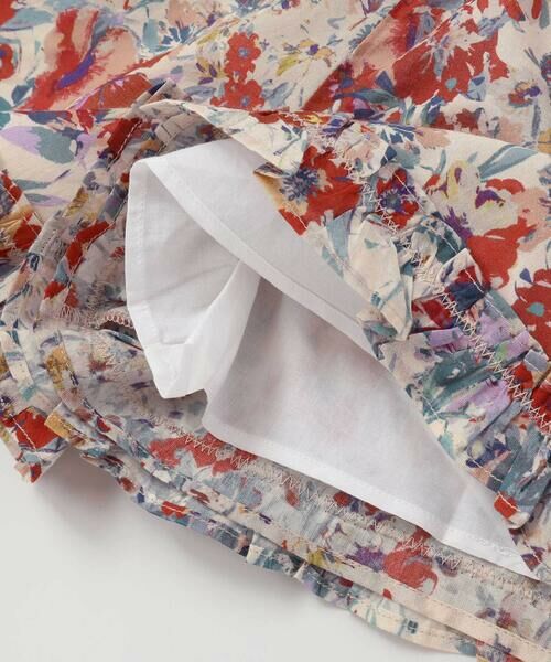 BeBe / べべ ショート・ハーフ・半端丈パンツ | 【お揃い】【DEVEAUX】ローンフラワープリントフリルショートパンツ(90~140cm) | 詳細13