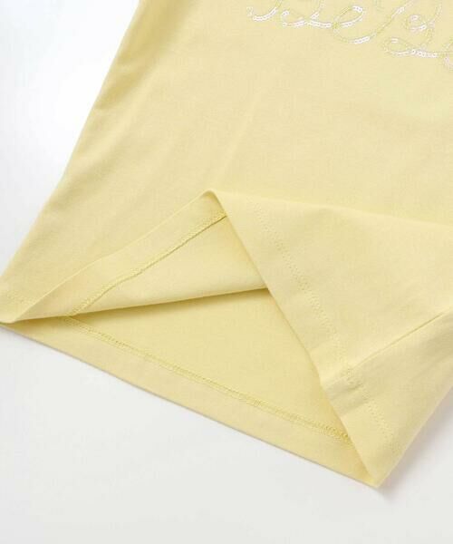 BeBe / べべ Tシャツ | クリアスパンコールロゴ天竺半袖Tシャツ(100~150cm) | 詳細7