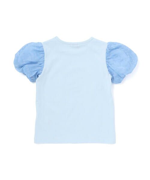 BeBe / べべ Tシャツ | ジャルダンフルーリプリントレースバルーンスリーブ天竺Tシャツ(80~150cm) | 詳細10