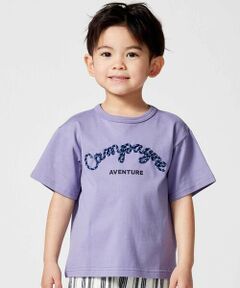 BeBe / べべ Tシャツ | コード刺しゅうロゴ天竺半袖Tシャツ(90~160cm)