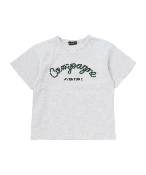 BeBe / べべ Tシャツ | コード刺しゅうロゴ天竺半袖Tシャツ(90~160cm) | 詳細4