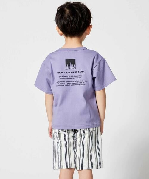 BeBe / べべ Tシャツ | コード刺しゅうロゴ天竺半袖Tシャツ(90~160cm) | 詳細8