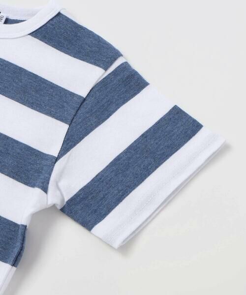 BeBe / べべ Tシャツ | ボーダーキャンピングカープリント杢天竺半袖Tシャツ(80~150cm) | 詳細5