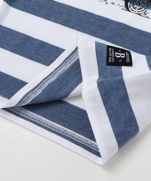 BeBe / べべ Tシャツ | ボーダーキャンピングカープリント杢天竺半袖Tシャツ(80~150cm) | 詳細6