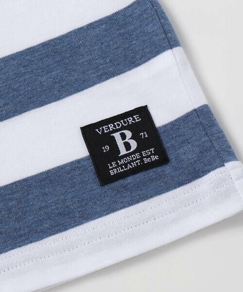 BeBe / べべ Tシャツ | ボーダーキャンピングカープリント杢天竺半袖Tシャツ(80~150cm) | 詳細7