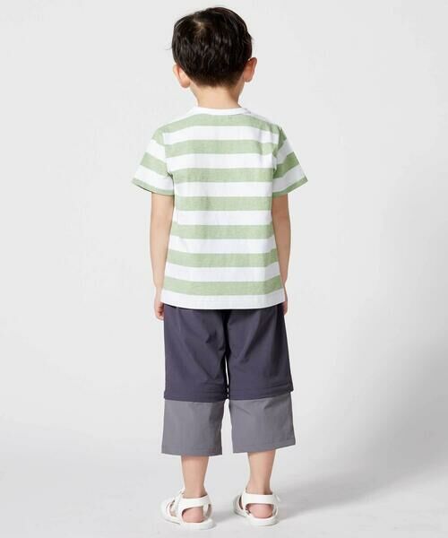 BeBe / べべ Tシャツ | ボーダーキャンピングカープリント杢天竺半袖Tシャツ(80~150cm) | 詳細14