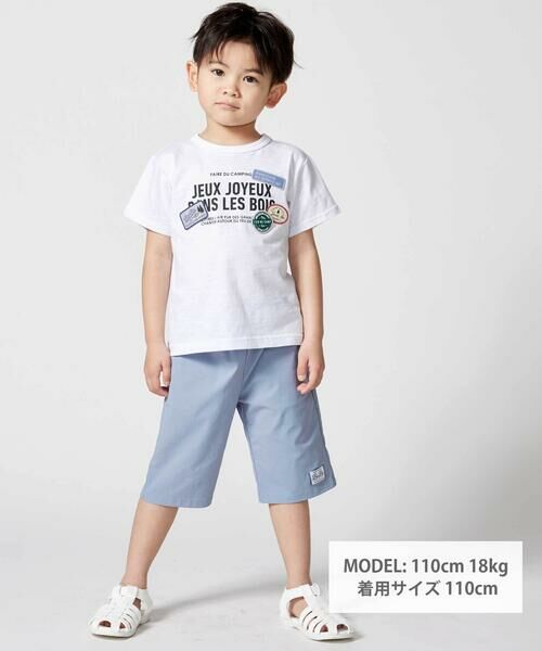 BeBe / べべ Tシャツ | ワッペンロゴスラブ天竺半袖Tシャツ(90~160cm) | 詳細4