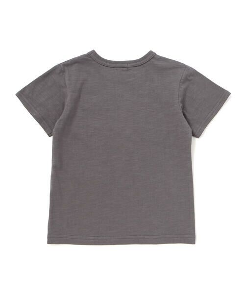 BeBe / べべ Tシャツ | ワッペンロゴスラブ天竺半袖Tシャツ(90~160cm) | 詳細10