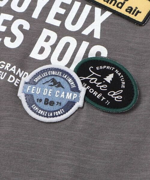 BeBe / べべ Tシャツ | ワッペンロゴスラブ天竺半袖Tシャツ(90~160cm) | 詳細13