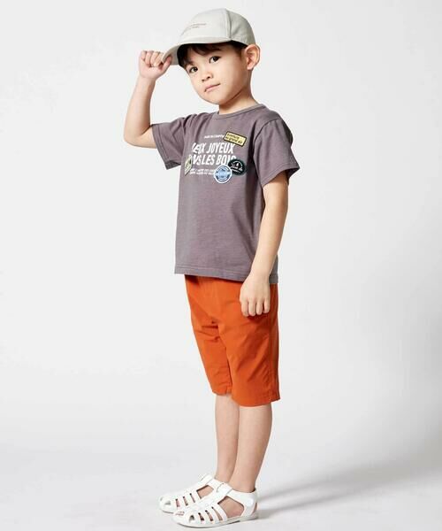 BeBe / べべ Tシャツ | ワッペンロゴスラブ天竺半袖Tシャツ(90~160cm) | 詳細7