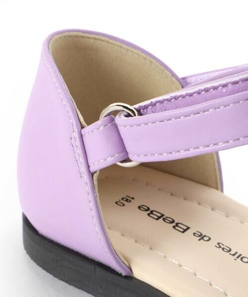 BeBe / べべ サンダル | Tストラップフラワーモチーフメッシュサンダル(15~21cm) | 詳細8