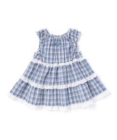 BeBe / べべ シャツ・ブラウス | 【お揃い】マドラスチェックサッカーティアードチュニックブラウス(80~150cm)