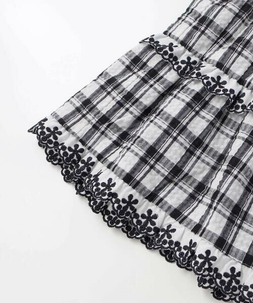 BeBe / べべ シャツ・ブラウス | 【お揃い】マドラスチェックサッカーティアードチュニックブラウス(80~150cm) | 詳細5