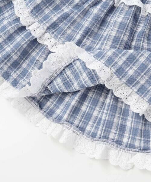 BeBe / べべ シャツ・ブラウス | 【お揃い】マドラスチェックサッカーティアードチュニックブラウス(80~150cm) | 詳細12