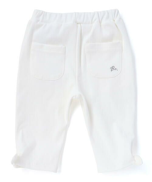 BeBe / べべ ショート・ハーフ・半端丈パンツ | 裾リボンモチーフツイルカプリパンツ(90~150cm) | 詳細6