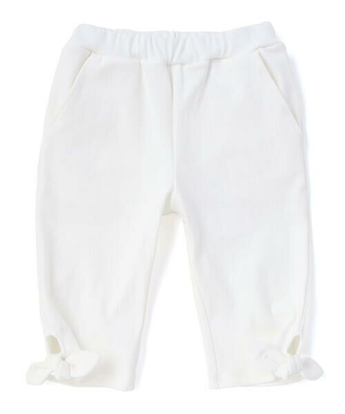 BeBe / べべ ショート・ハーフ・半端丈パンツ | 裾リボンモチーフツイルカプリパンツ(90~150cm) | 詳細5