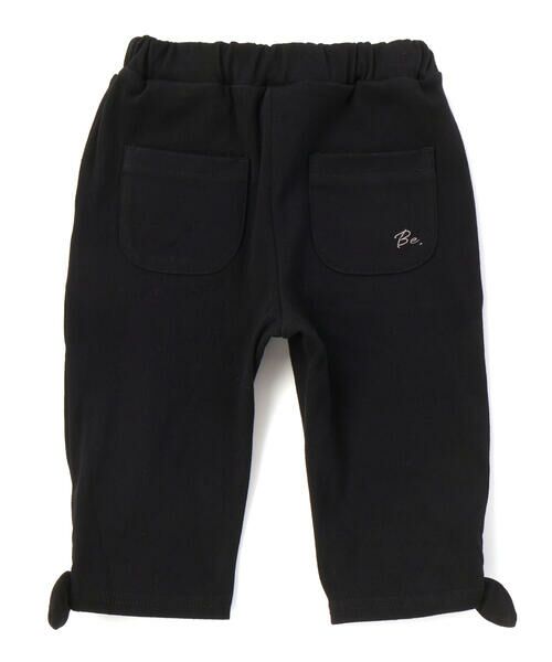 BeBe / べべ ショート・ハーフ・半端丈パンツ | 裾リボンモチーフツイルカプリパンツ(90~150cm) | 詳細12