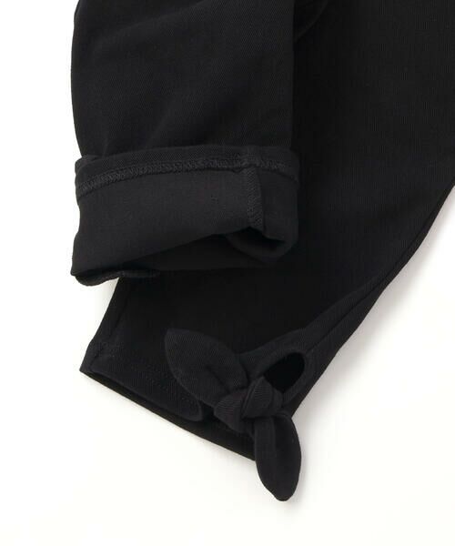 BeBe / べべ ショート・ハーフ・半端丈パンツ | 裾リボンモチーフツイルカプリパンツ(90~150cm) | 詳細15