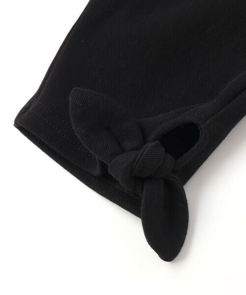 BeBe / べべ ショート・ハーフ・半端丈パンツ | 裾リボンモチーフツイルカプリパンツ(90~150cm) | 詳細16