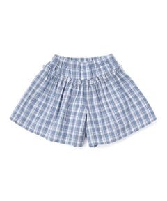 BeBe / べべ ショート・ハーフ・半端丈パンツ | 【お揃い】マドラスチェックサッカーフリルキュロットパンツ(90~150cm)
