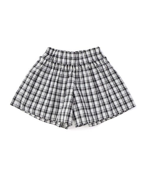 BeBe / べべ ショート・ハーフ・半端丈パンツ | 【お揃い】マドラスチェックサッカーフリルキュロットパンツ(90~150cm) | 詳細4