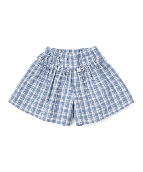 BeBe / べべ ショート・ハーフ・半端丈パンツ | 【お揃い】マドラスチェックサッカーフリルキュロットパンツ(90~150cm) | 詳細12