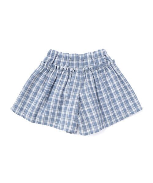 BeBe / べべ ショート・ハーフ・半端丈パンツ | 【お揃い】マドラスチェックサッカーフリルキュロットパンツ(90~150cm) | 詳細13
