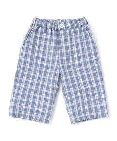 BeBe / べべ ショート・ハーフ・半端丈パンツ | 【お揃い】マドラスチェックサッカーポケット切り替えハーフパンツ(90~150cm)