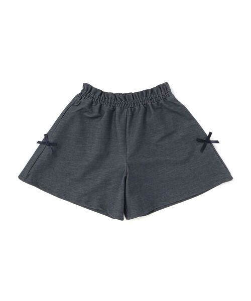 BeBe / べべ ショート・ハーフ・半端丈パンツ | デニムニットストレッチキュロットパンツ(100~150cm) | 詳細2