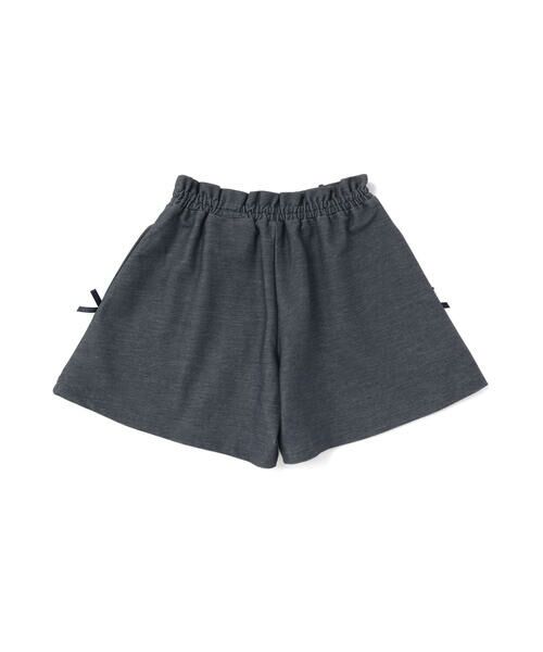 BeBe / べべ ショート・ハーフ・半端丈パンツ | デニムニットストレッチキュロットパンツ(100~150cm) | 詳細3