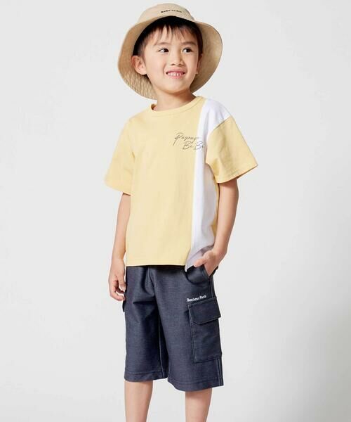 BeBe / べべ ショート・ハーフ・半端丈パンツ | デニムニットストレッチカーゴハーフパンツ(90~160cm) | 詳細2