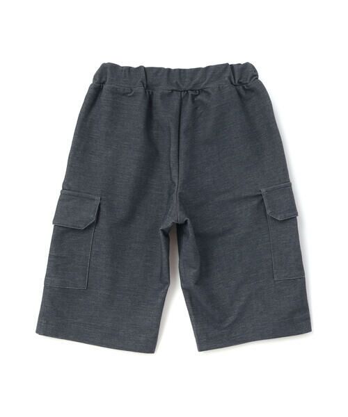 BeBe / べべ ショート・ハーフ・半端丈パンツ | デニムニットストレッチカーゴハーフパンツ(90~160cm) | 詳細4