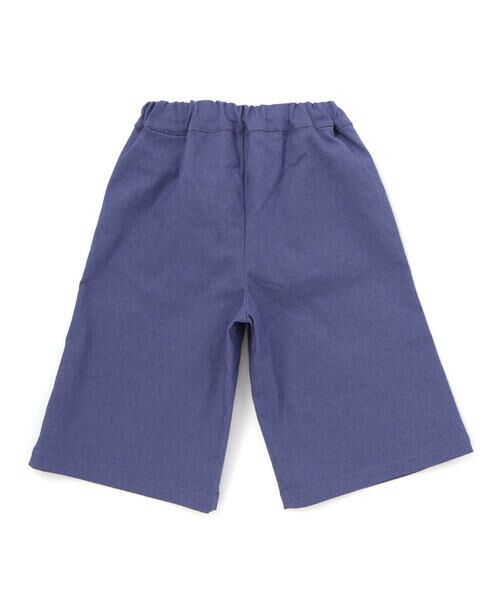 BeBe / べべ ショート・ハーフ・半端丈パンツ | 【抗菌・防臭】フラワー刺しゅうストレッチツイル6分丈ワイドパンツ(90~130cm) | 詳細5