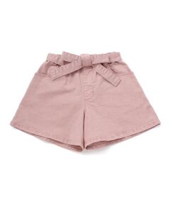 BeBe / べべ ショート・ハーフ・半端丈パンツ | カラーツイルベルト付きサファリショートパンツ(90~160cm)
