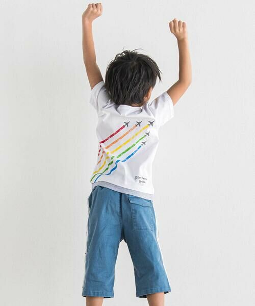 BeBe / べべ ショート・ハーフ・半端丈パンツ | 【ブルーインパルス】サイドテープストレッチツイルハーフパンツ(90~140cm) | 詳細16