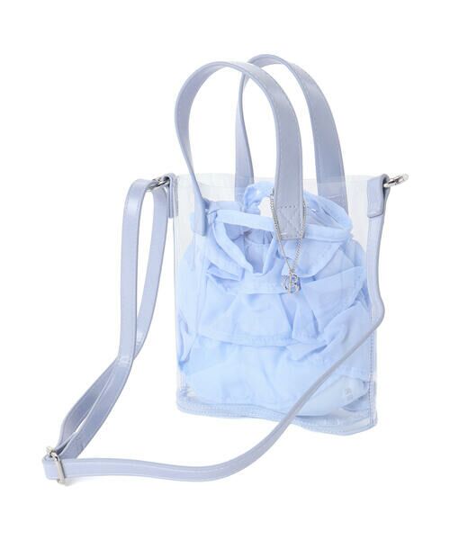 BeBe / べべ ショルダーバッグ | フリル巾着inクリアポシェット | 詳細5